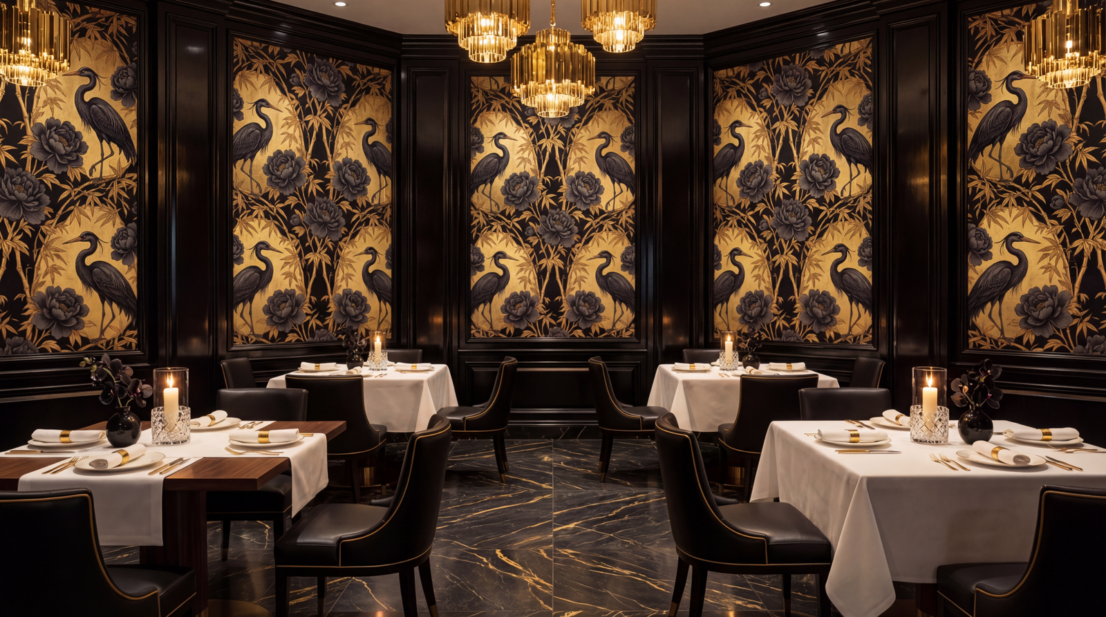 Black & Gold Chinoiserie Seamless Pattern – Luxury Digital Download - Image 2